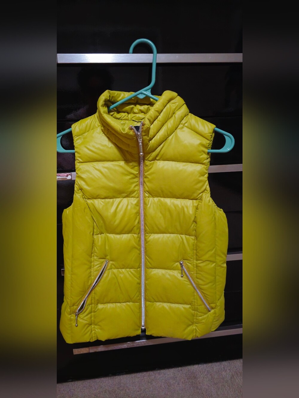 Coatology New York Puffer Jacket in Olive Yellow